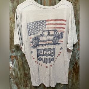 Mens Jeep Shirt Graphic Print Short Sleeve An American Tradition Size XL